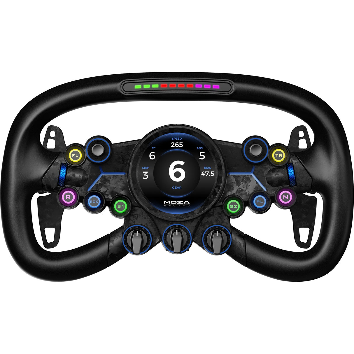 Module complémentaire de guidon Moza vision gs (carbone noir)