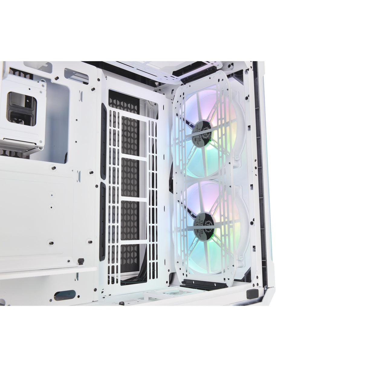 Boîtier tour midi Thermaltake view 51 tg snow argb edition (blanc | 4x USB-A | 1x USB-C | RVB | fenêtre)