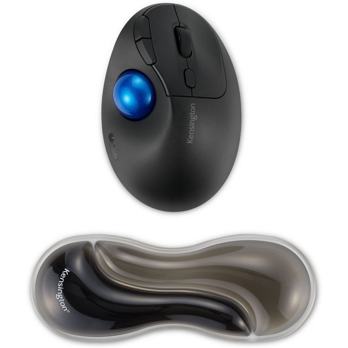 Kensington slim duo gel souris trackball repose-poignet repose-poignet (gris noir)