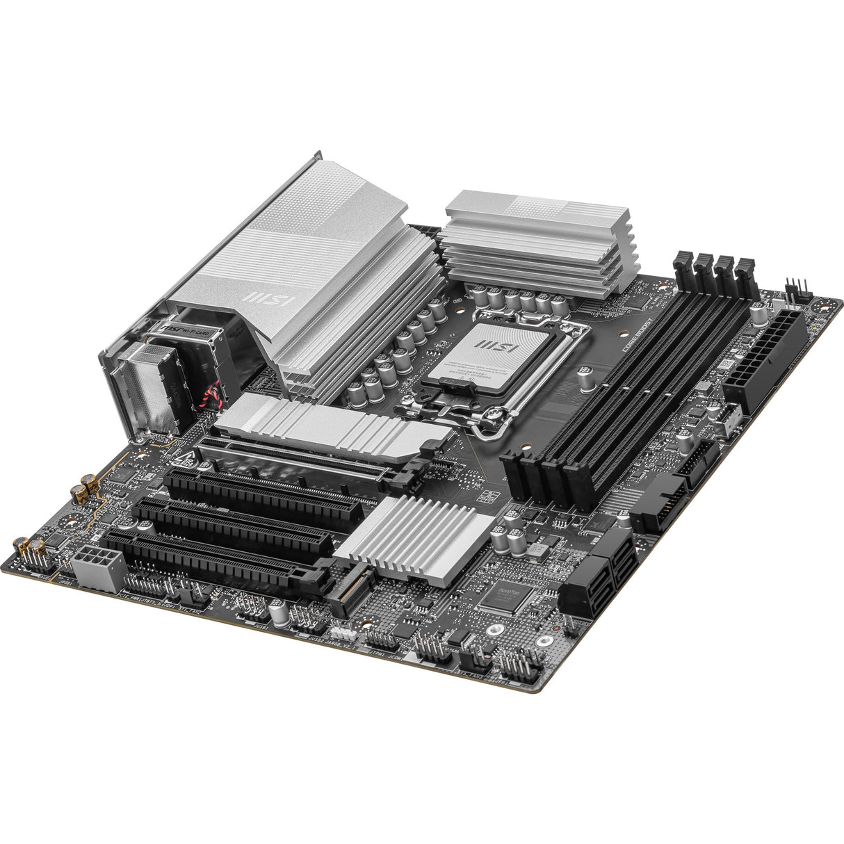 Carte mère MSI Pro B860M-A WiFi Socket 1851 (argent, RAID, 5 Go-LAN, WiFi 7, BT, Sound, µATX)