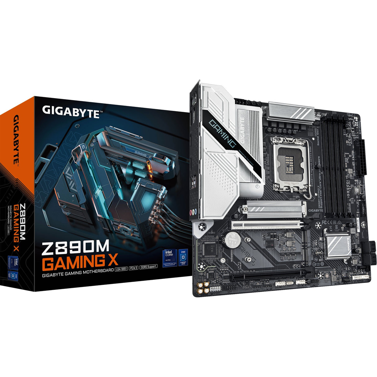Carte mère Gigabyte z890m gaming x socket 1851 (raid, 2,5 Go lan, son, µatx)