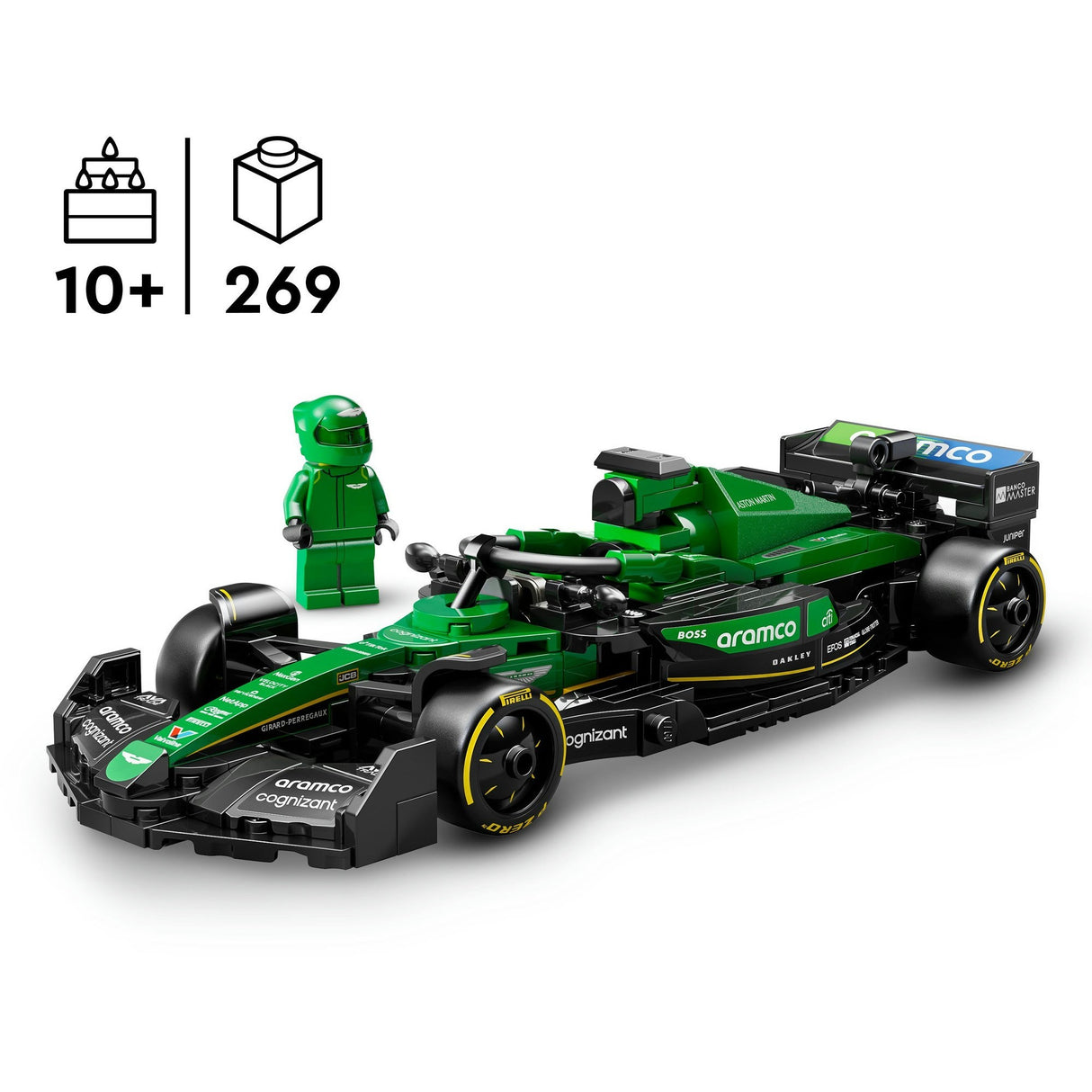 Lego 77245 Speed Champions La voiture de course Aston Martin Aramco F1 AMR24