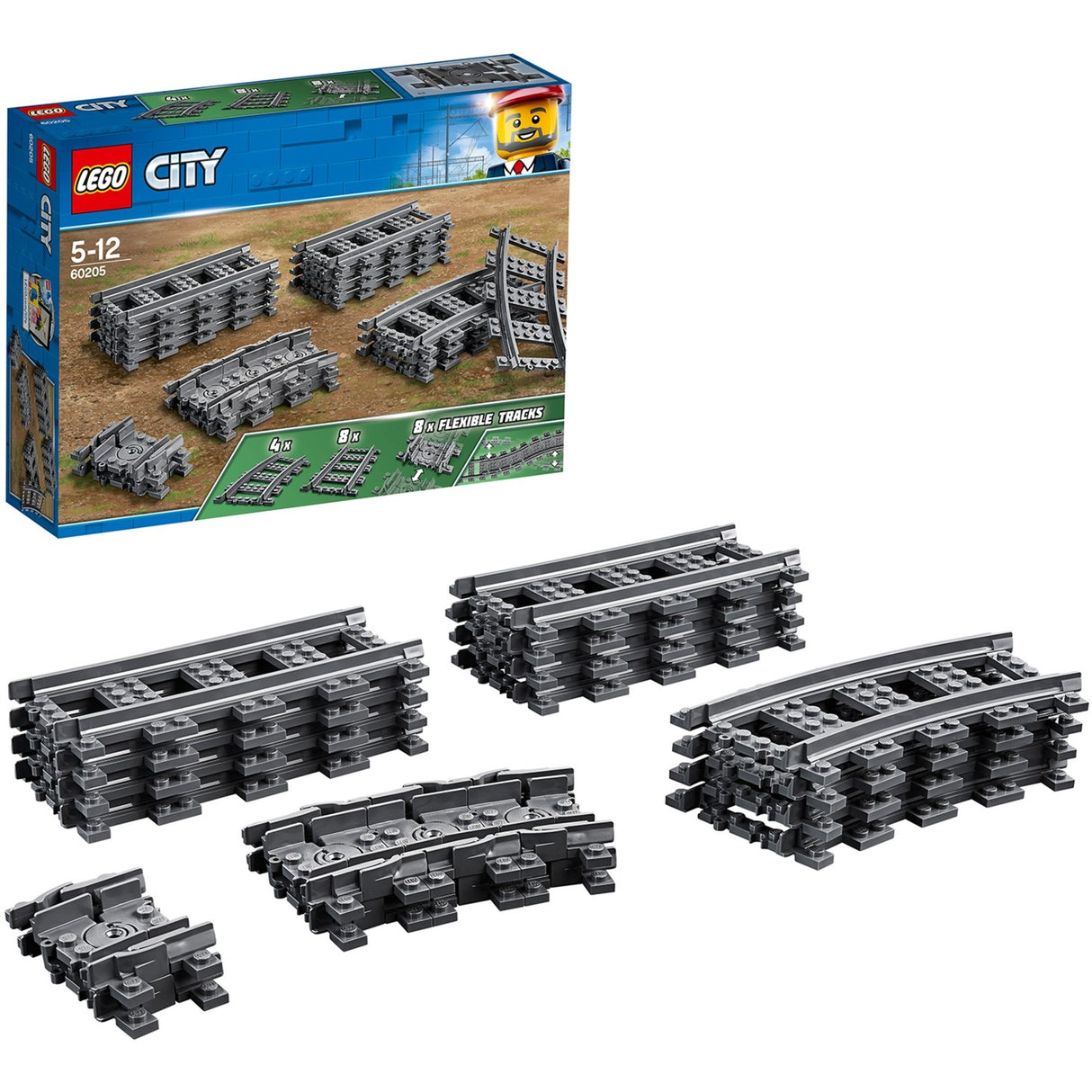 Les voies du train urbain Lego 60205