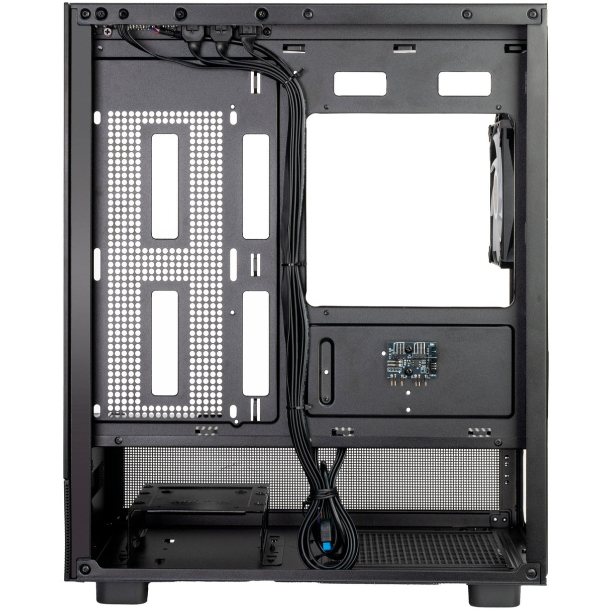 Boîtier mini tour Silverstone lucid 04 (noir | 2x USB-A | 1x USB-C | RVB | verre trempé)