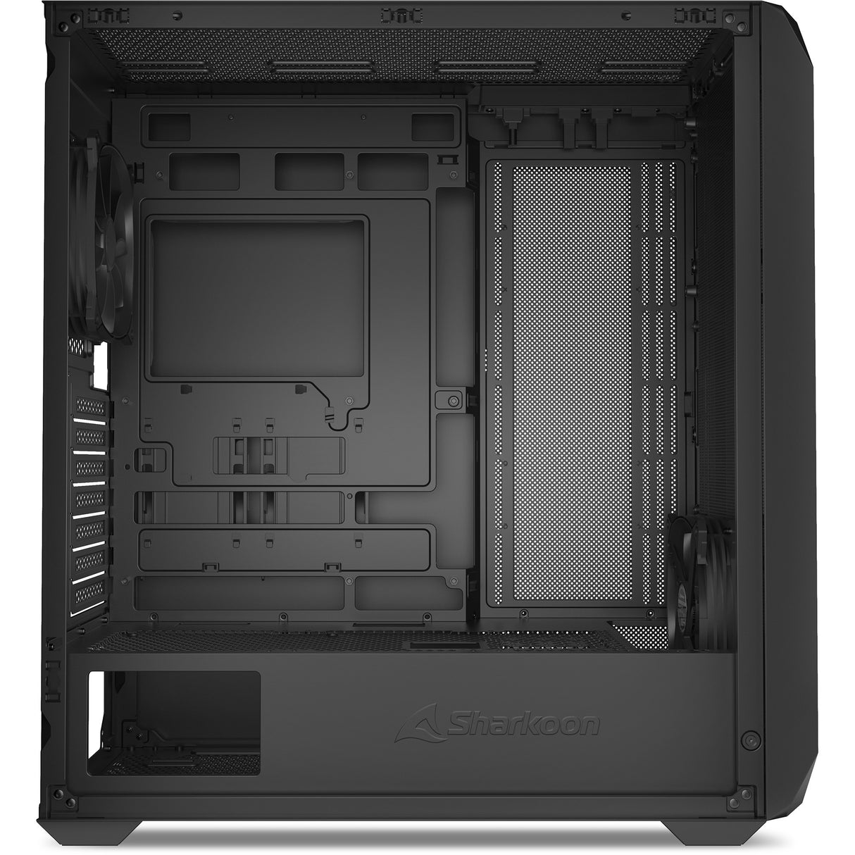 Boîtier tour midi Sharkoon ak3 (noir | 2x USB-A | 1x USB-C)