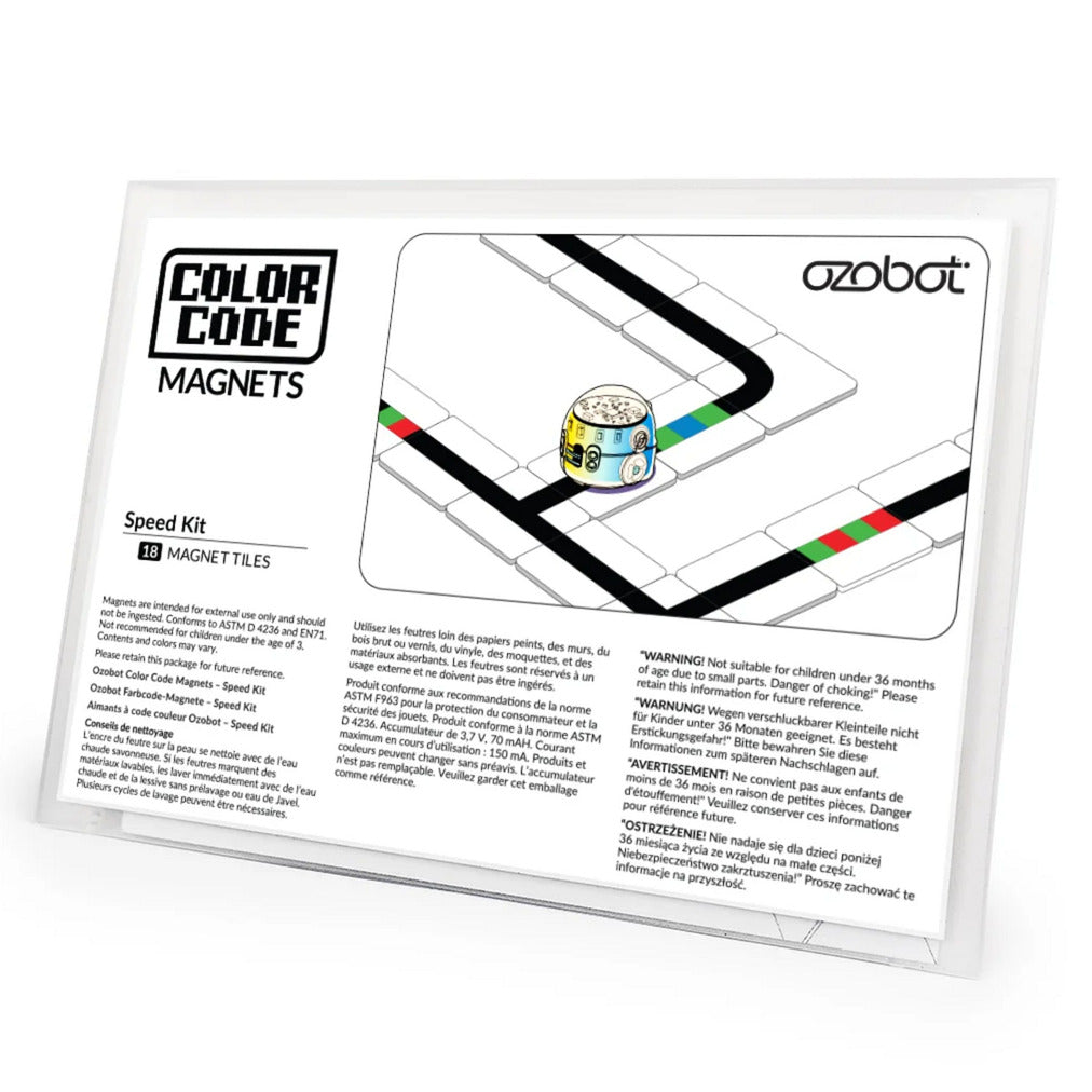 Ozobot code couleur aimants vitesse ensemble robot