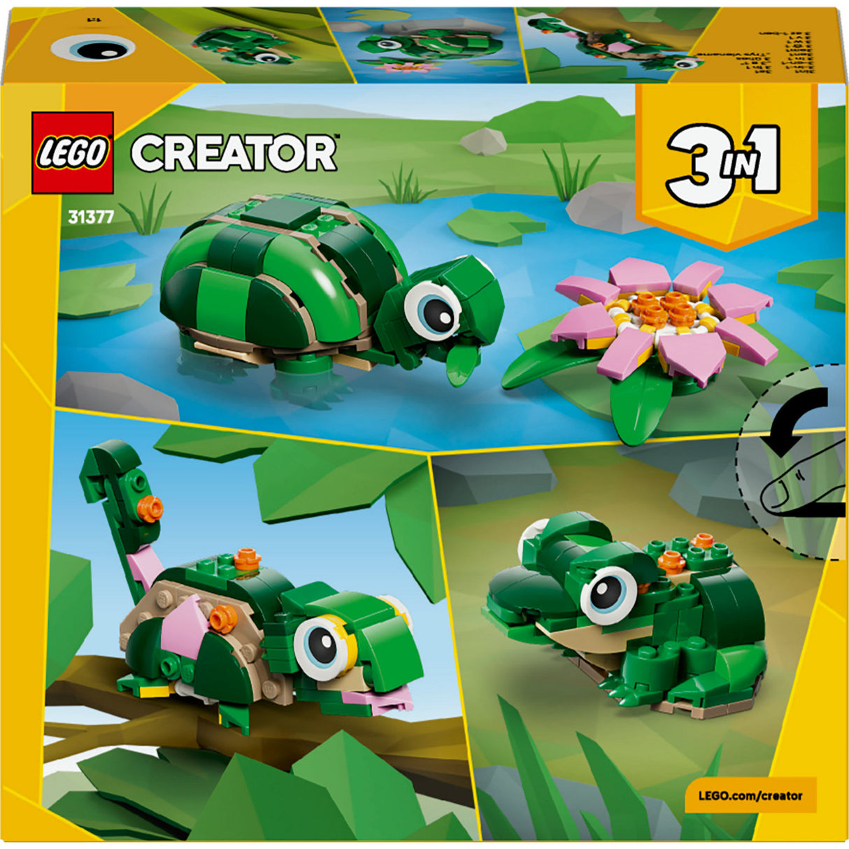 Lego Creator 31377 Tortue avec nénuphar