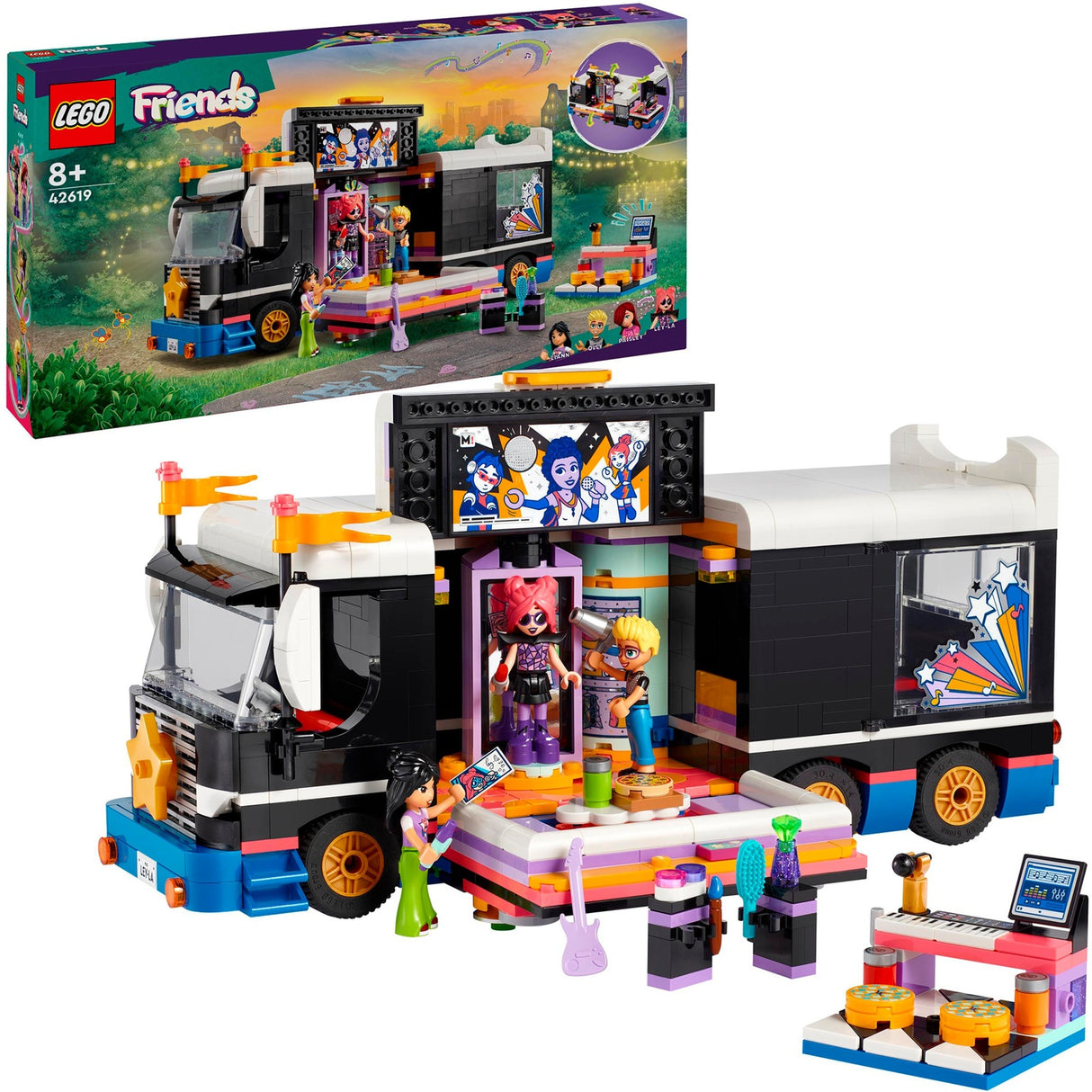 LEGO LEGO Friends 42619 tourbus de popster