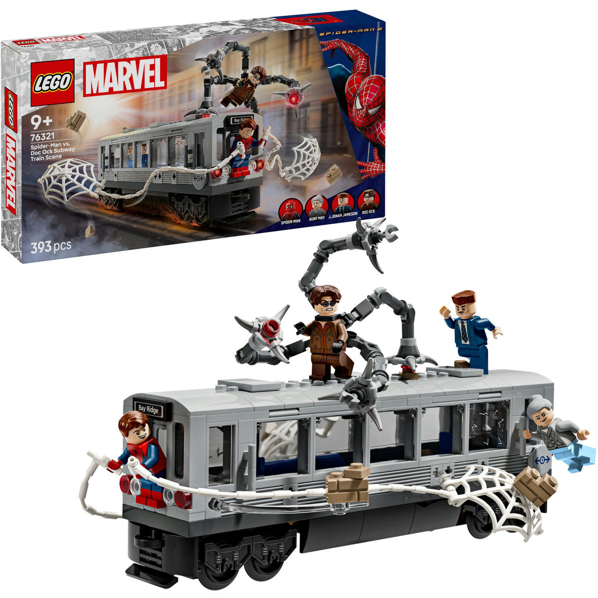 Lego super heros merveille 76321 scène de métro Spider-Man contre Docock