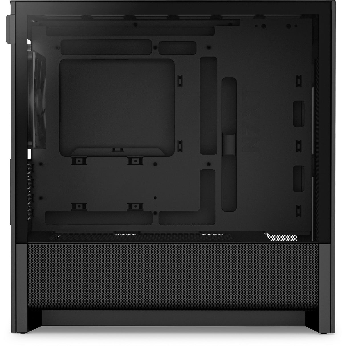 Boîtier tour midi Nzxt h3 flow (noir (mat) | 1x USB-A | 1x USB-C | verre trempé)