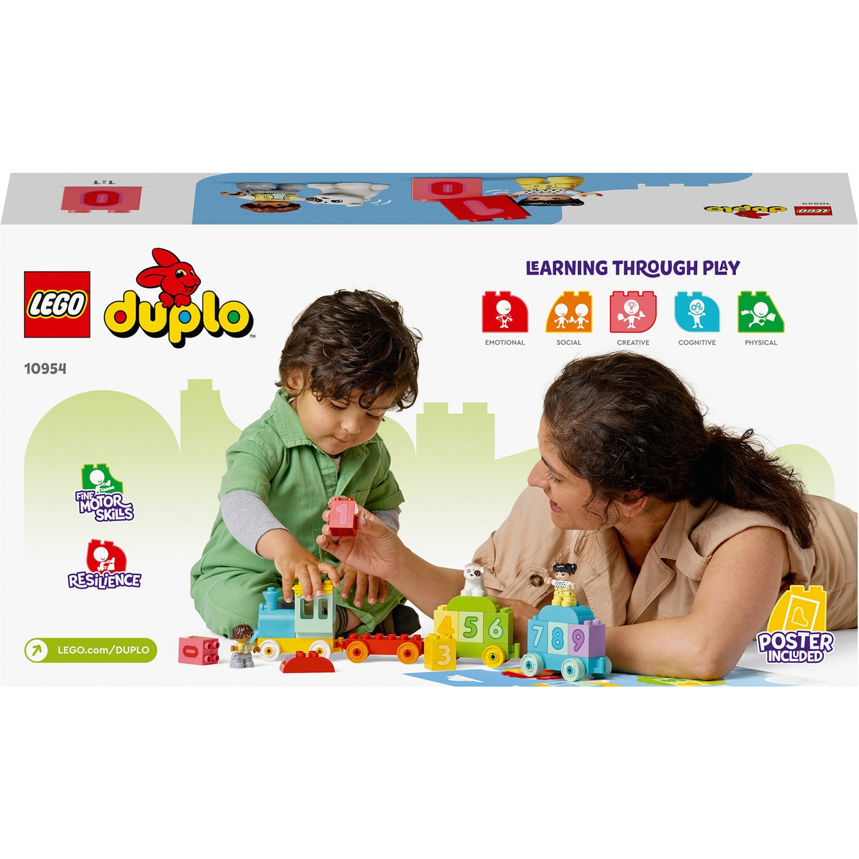 Lego duplo - train numéroté - jouet de construction apprendre à compter (10954)