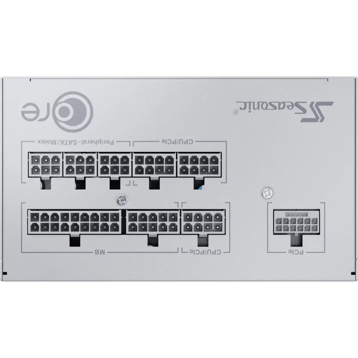 Alimentation modulaire Seasonic core gx-850-v2-white de 850 watts (blanc, 1x 12v-2x6, 2x pcie)