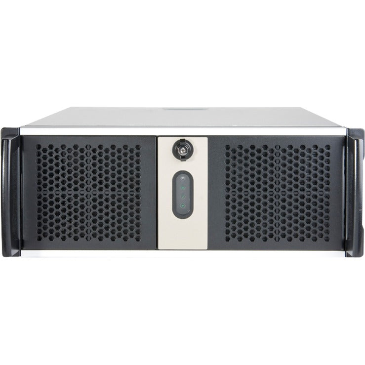 Boîtier rack Chenbro rm42300 (noir argent | 2x USB-A 3.2 (5 Gbit s))