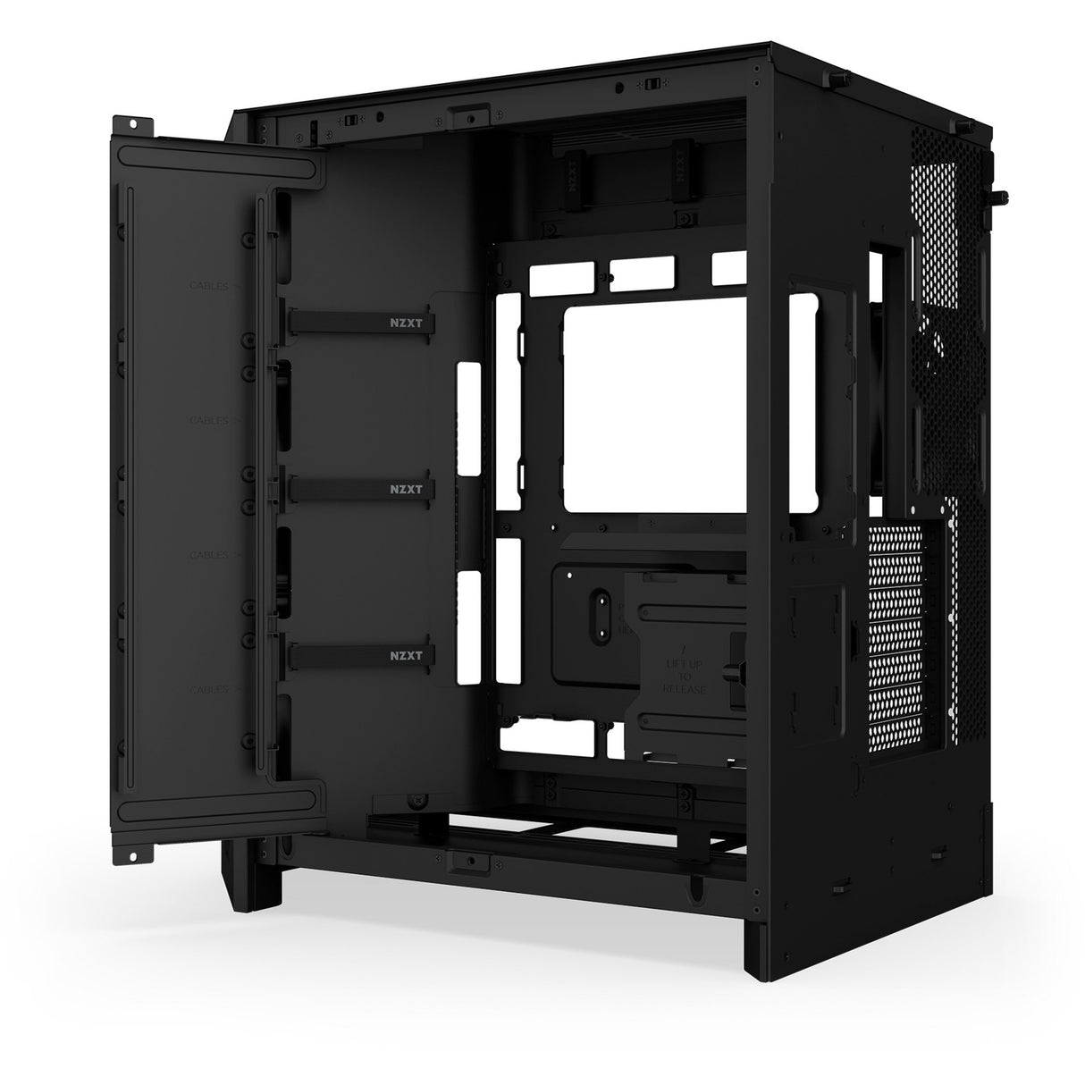 Boîtier tour midi Nzxt h9 flow (noir (mat) | 2x USB-A | 1x USB-C | verre trempé)