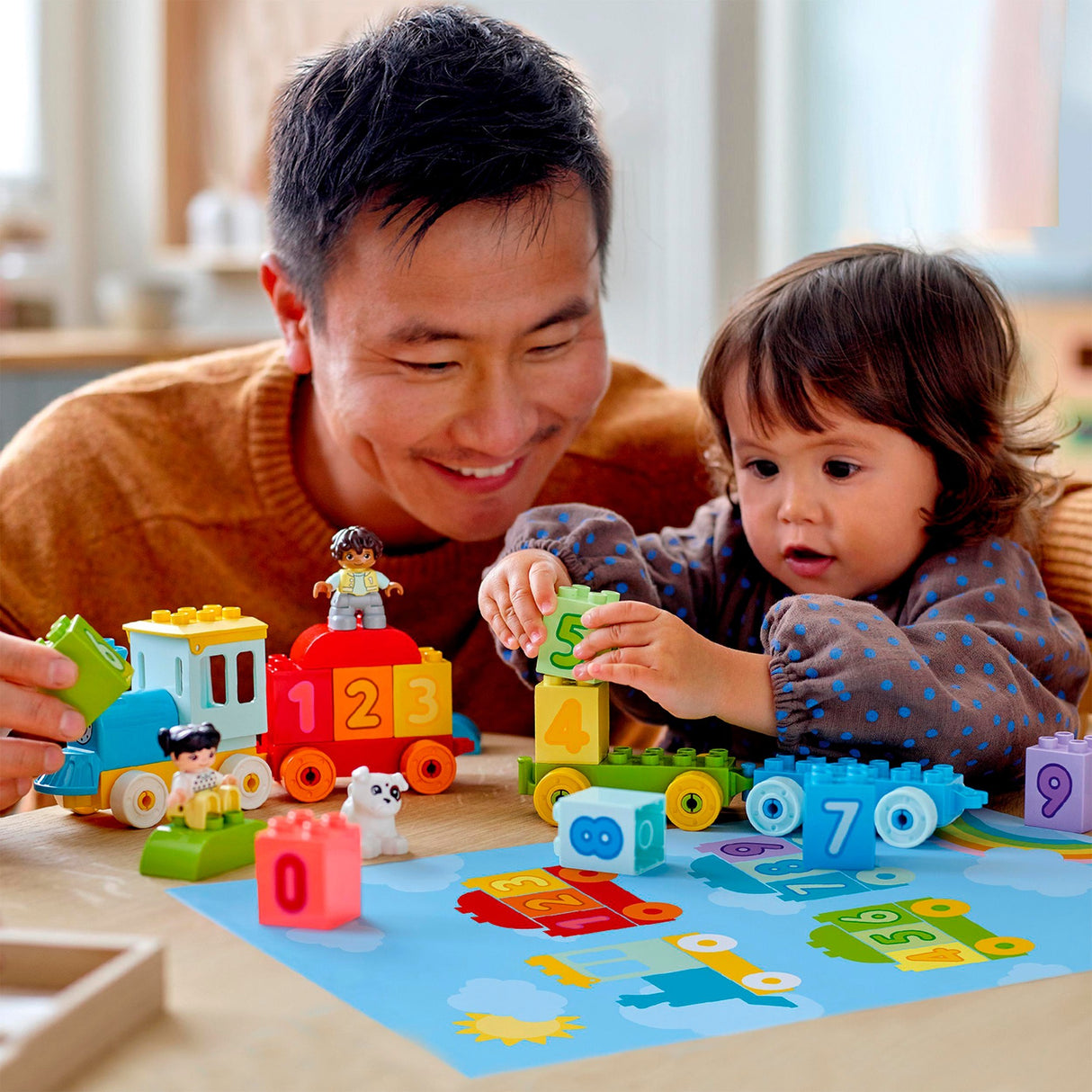 Lego duplo - train numéroté - jouet de construction apprendre à compter (10954)