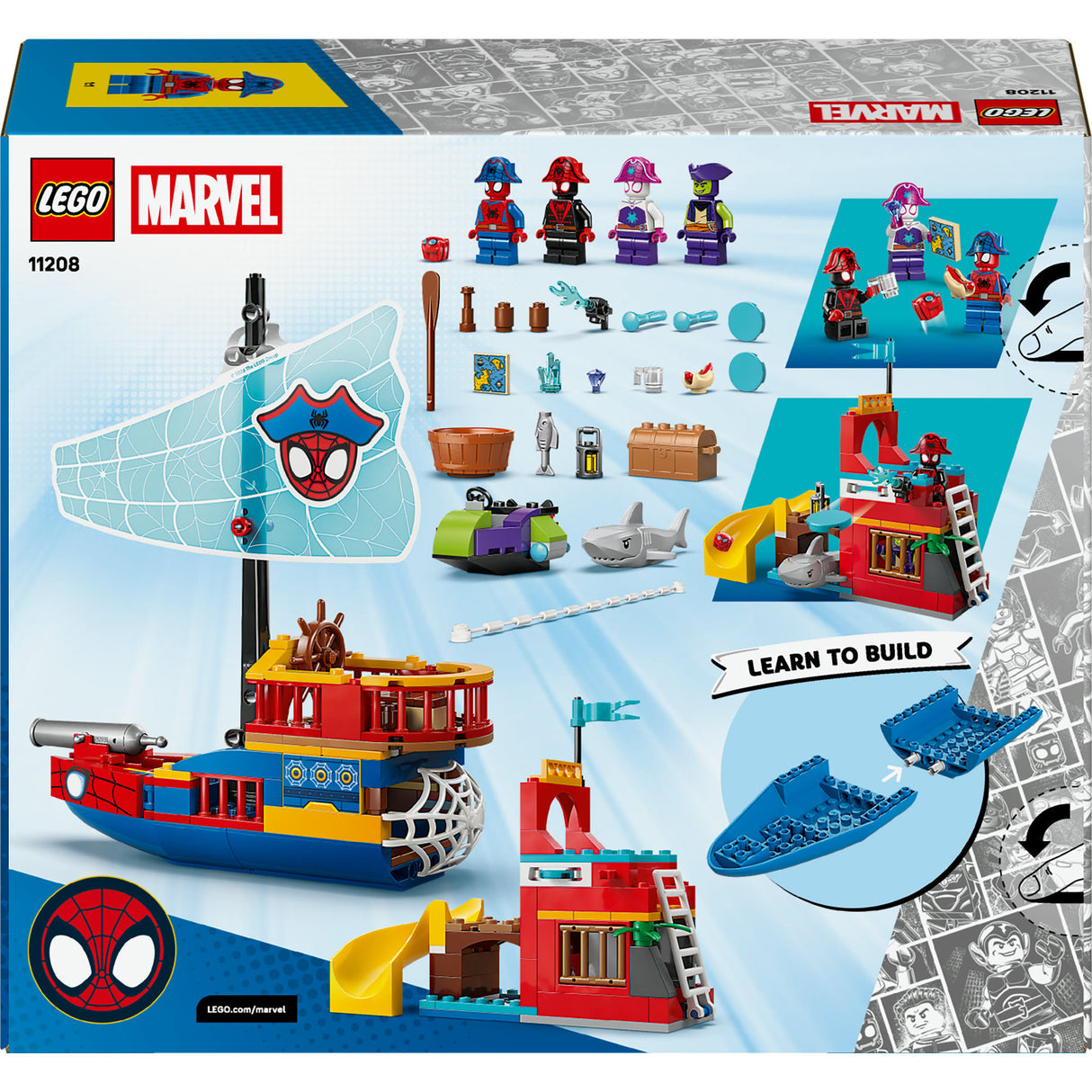 Lego Spidey 11208 Le bateau pirate de l'équipe Spidey