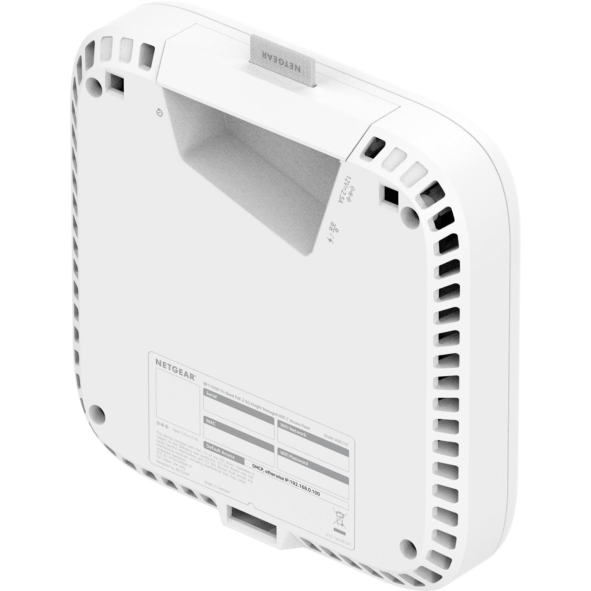 Point d'accès Wi-Fi 7 gérable Netgear wbe710 Insight