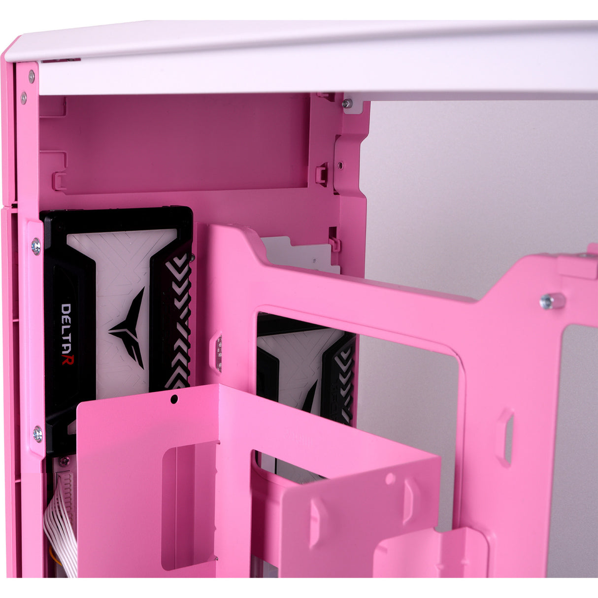 Thermaltake tr100 bubble pink mini tower behuizing (pink | 2x usb-a | 1x usb-c)
