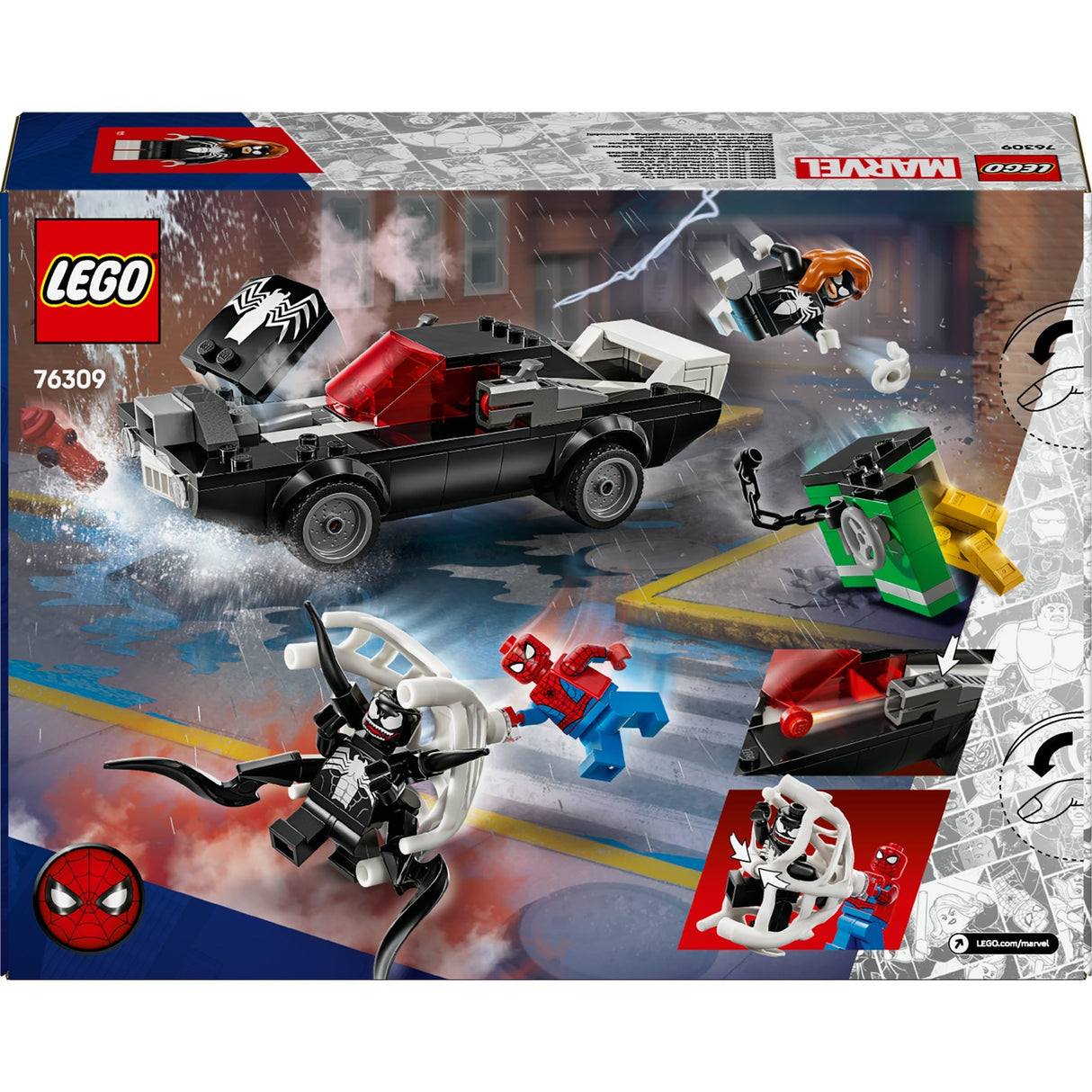 Lego® Marvel Spider-Man contre la voiture classique de Venom - 76309