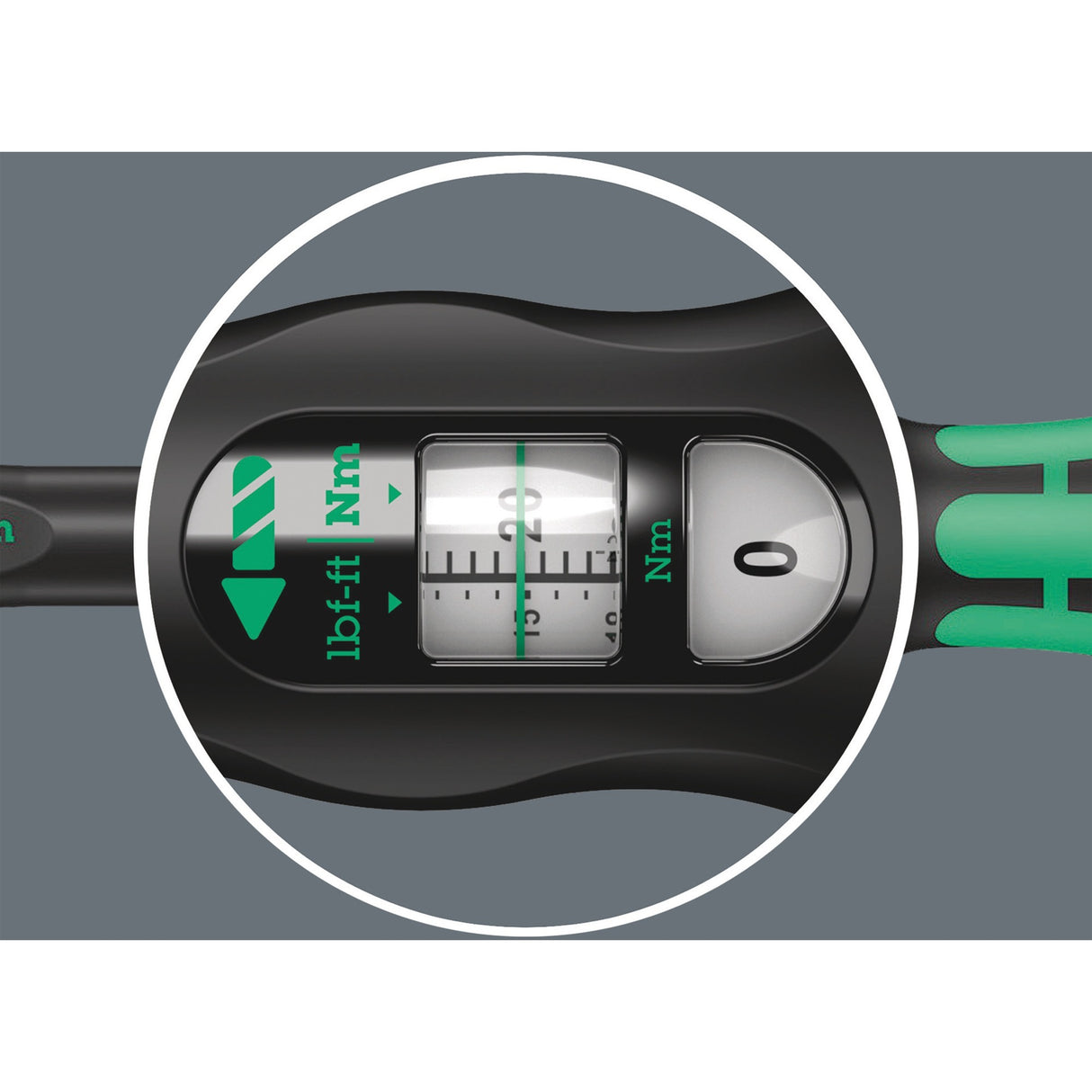 Wera click-torque a 5 clé dynamométrique avec cliquet inverseur (noir vert)