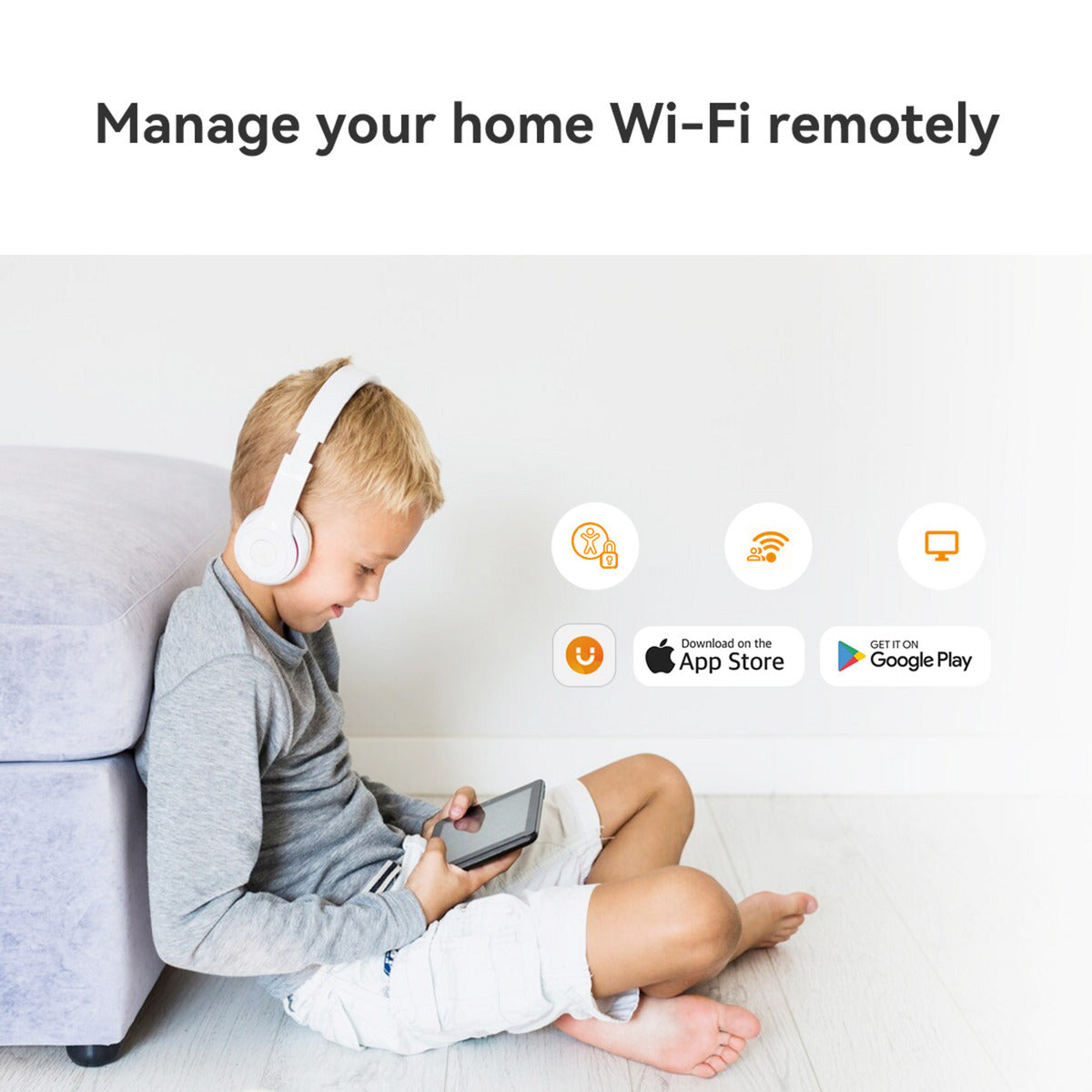 Routeur Wi-Fi 6 double bande Imou HX21 AX3000 (blanc, maillé)