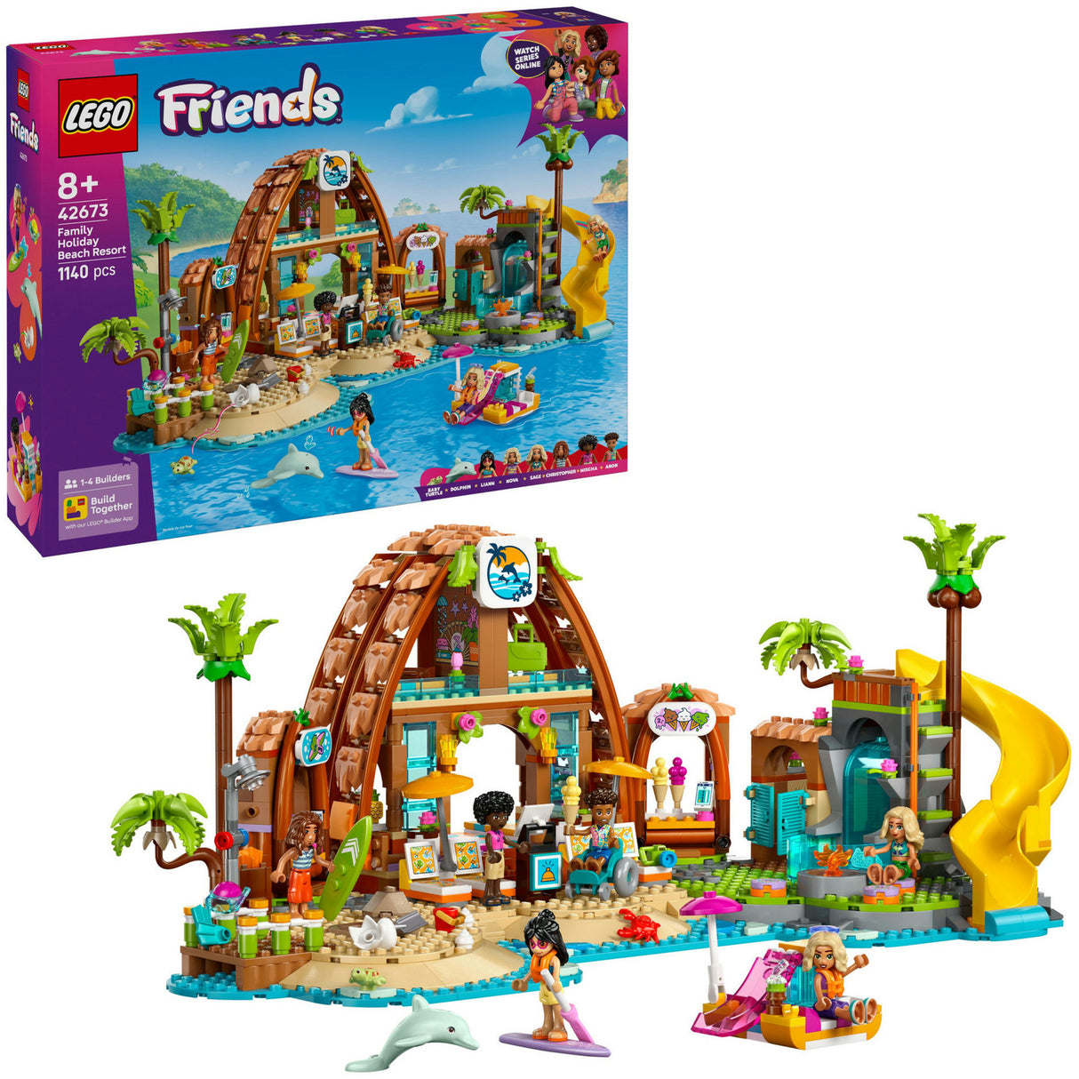 Lego Friends 42673, la station balnéaire de vacances en famille