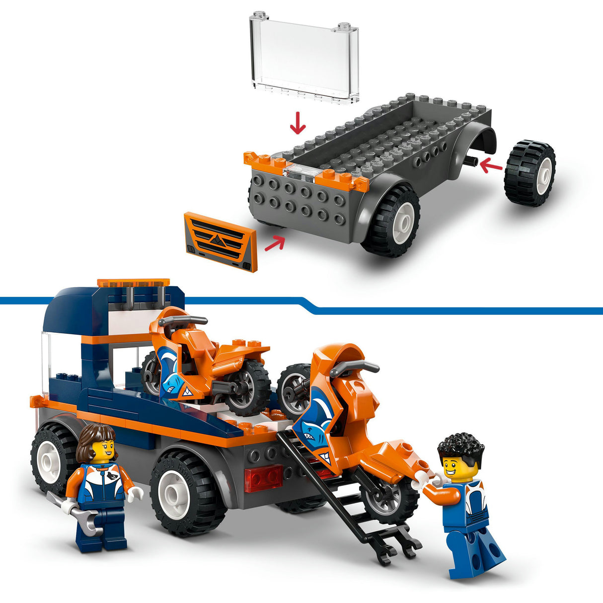 Lego city 60491 transporteur de moto