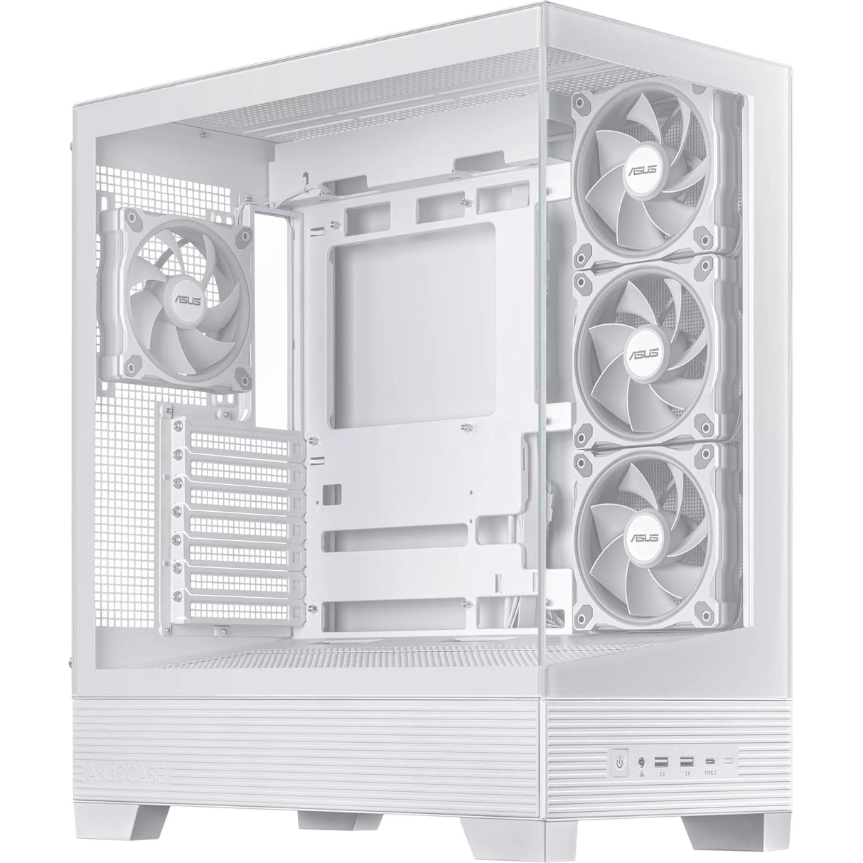 Boîtier tour midi Asus a31 plus (blanc | 2x USB-A | 2x USB-C | verre trempé)