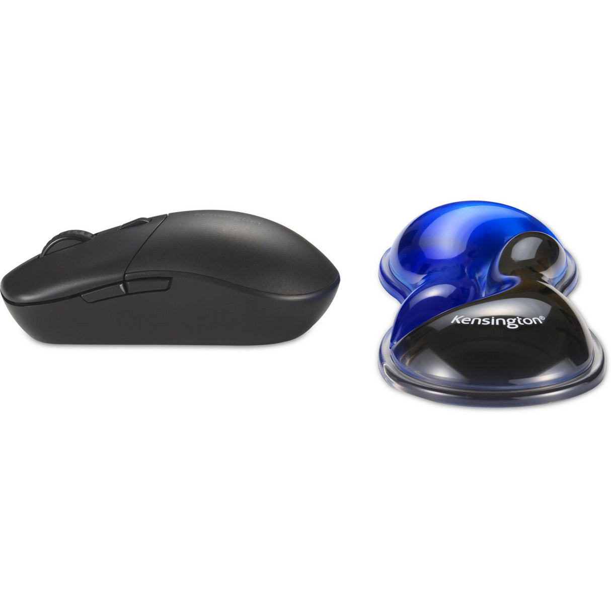 Kensington slim duo gel souris trackball repose-poignet support de poignet (bleu noir)