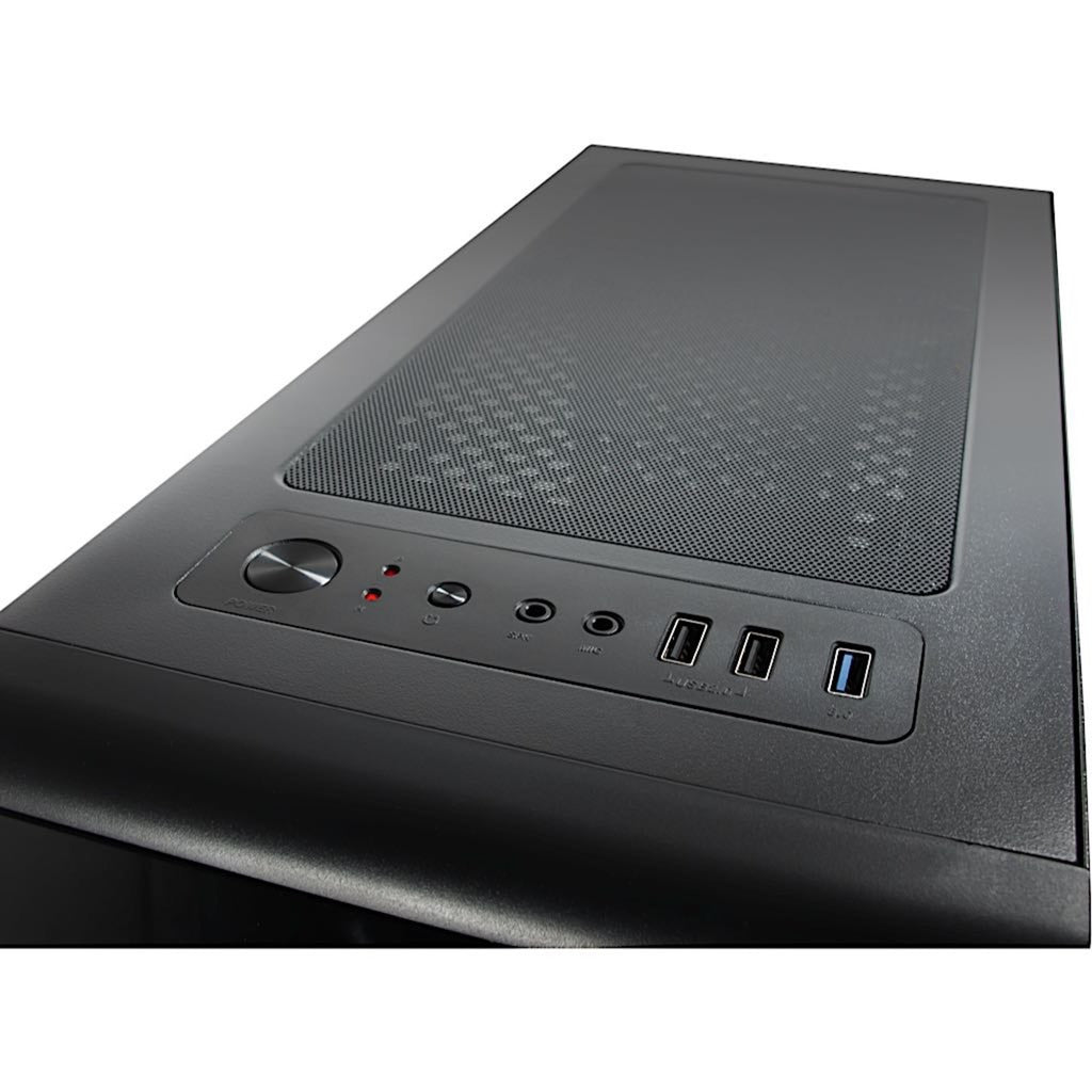 Boîtier tour midi Inter-tech cxc2 (noir | 3x usb-a | fenêtre)