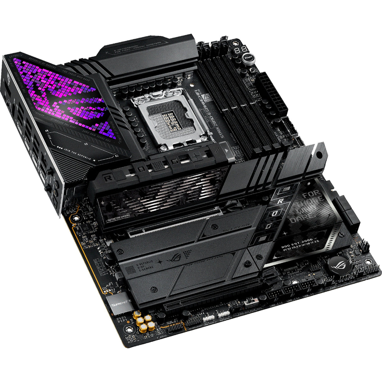 Carte mère Asus ROG Strix Z890-E Gaming WiFi Socket 1851 (noir, RAID, 5 Go-LAN, WiFi 7, BT, son, ATX)