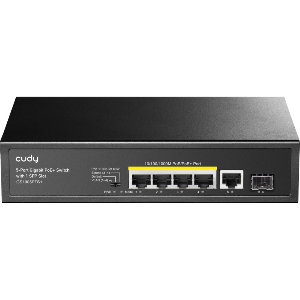 Commutateur Poe+ Cudy 5 ports 10 100 1000 avec 1 port SFP