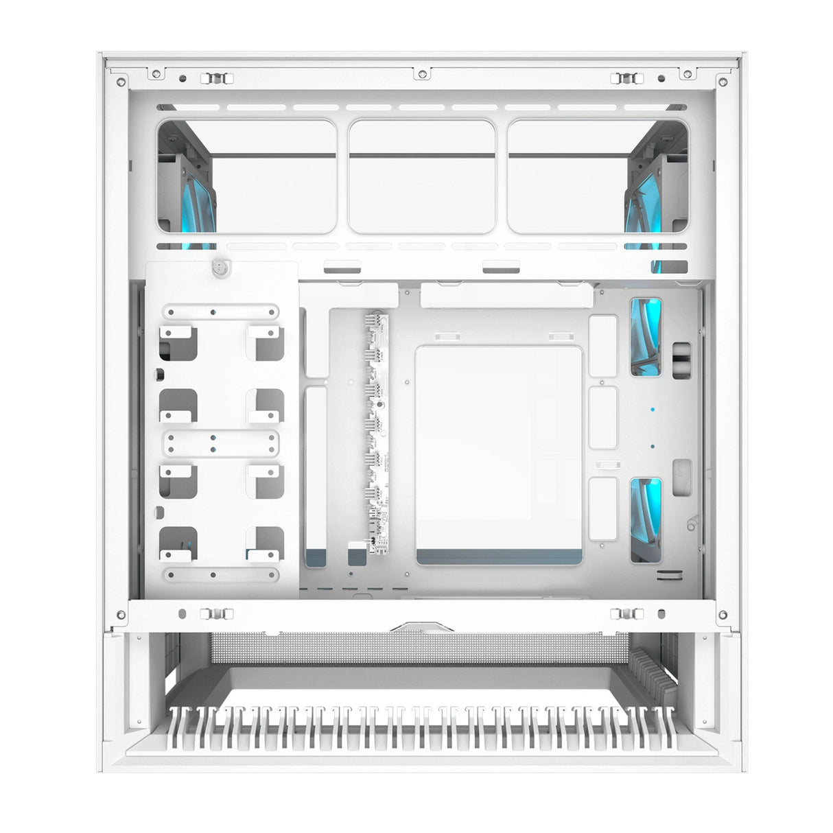 Boîtier tour midi Cougar omnix (blanc | 4x USB-A | 2x USB-C | verre trempé)