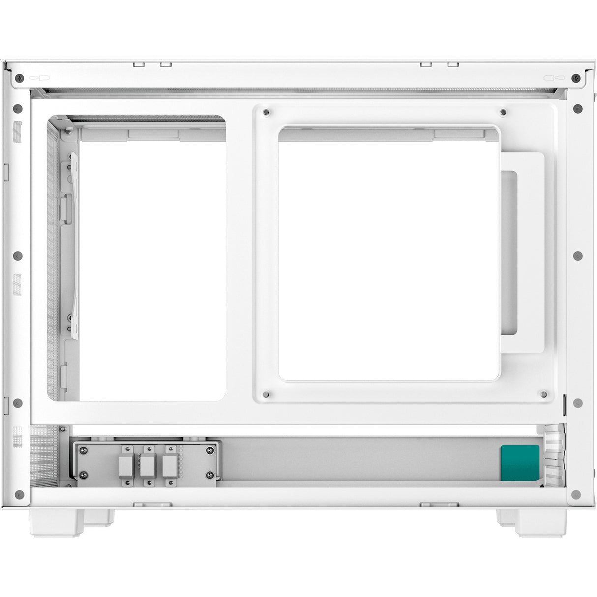 Boîtier mini tour Deepcool ch160 (blanc | 2x USB-A | 1x USB-C | verre trempé)