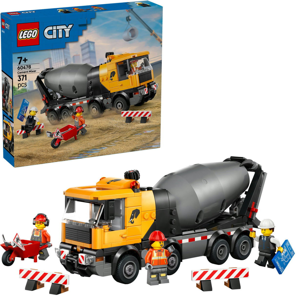 Lego City Great Vehicles 60478 Le camion de ciment