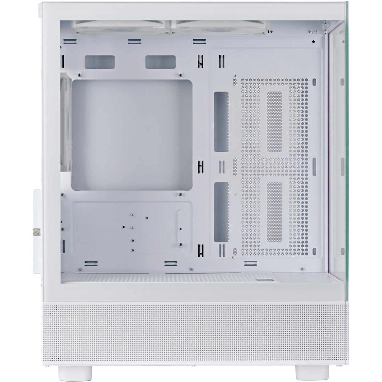 Boîtier mini tour Silverstone lucid 04 (blanc | 2x USB-A | 1x USB-C | RVB | verre trempé)