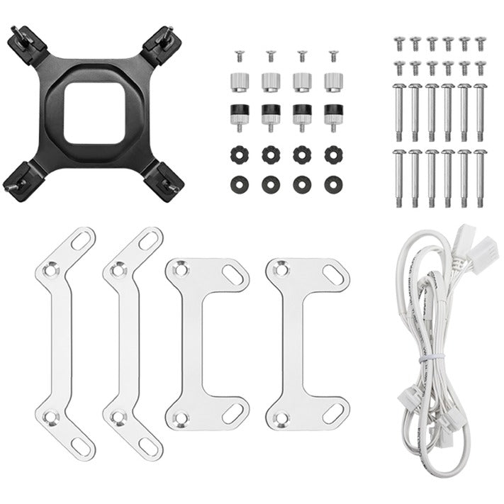 Refroidissement par eau Deepcool mystique 360 argb (blanc, connecteur de ventilateur PWM à 4 broches)