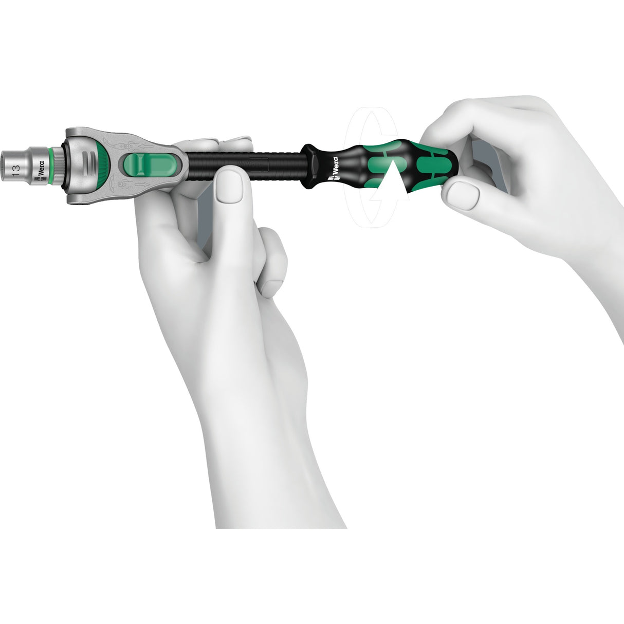 WERA 8100 SC 6 Zyklop Speed Rattels Set, 1 2 Drive
