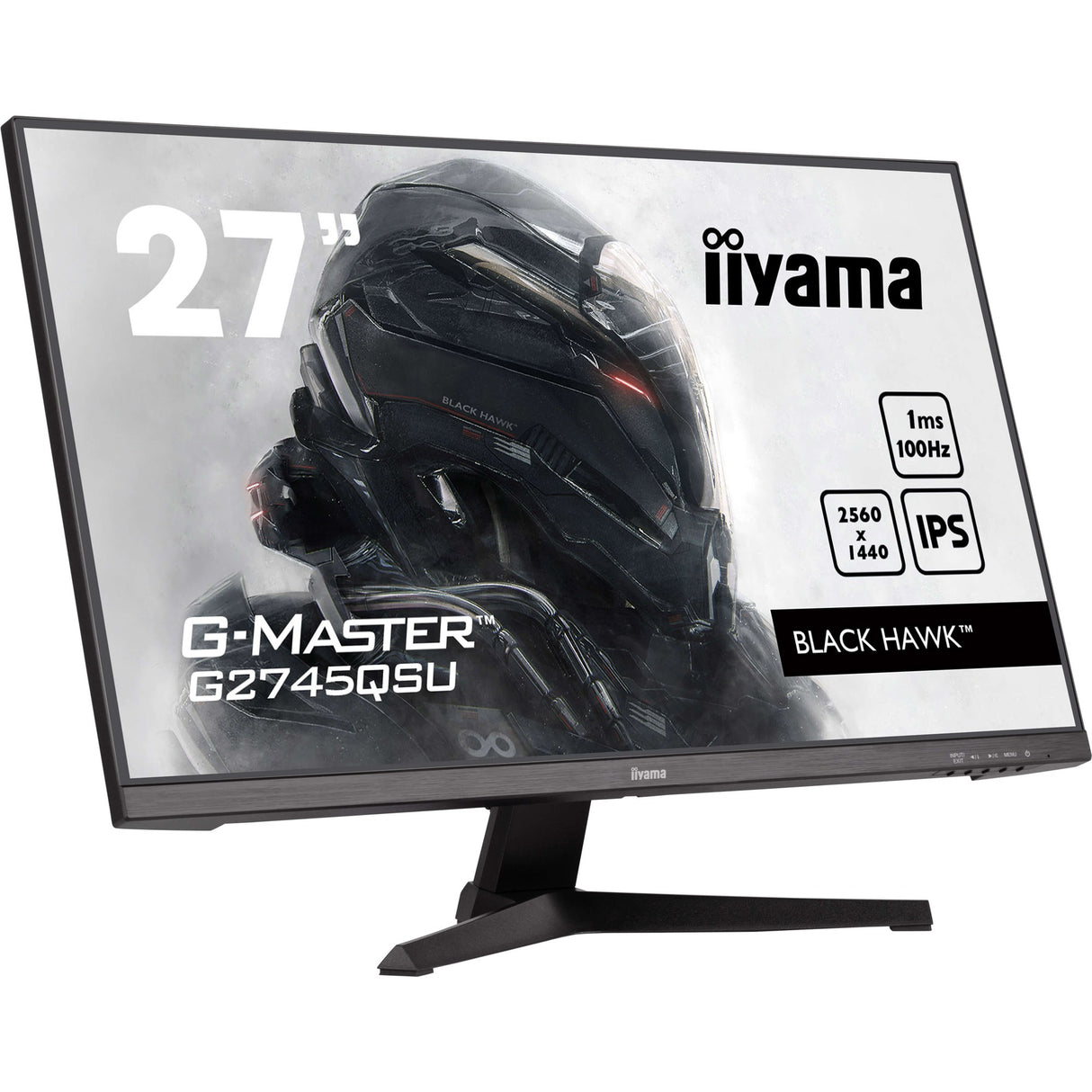 Moniteur de jeu Iiyama G-Master Black Hawk G2745QSU-B2 27 (noir, HDMI, port d'affichage, 2x USB-A, USB-B)