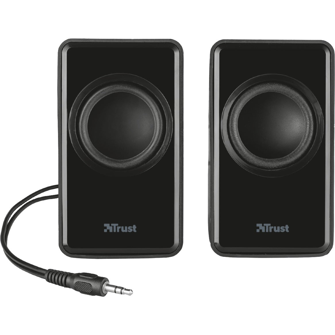 Trust avora 2.1 ensemble de haut-parleurs subwoofer haut-parleur PC (noir, 20442)