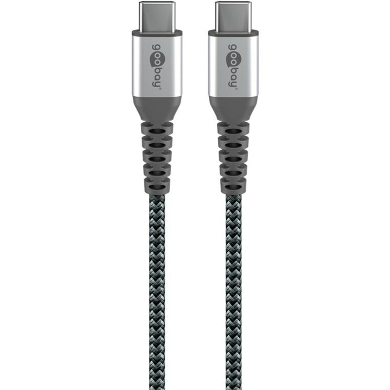Goobay Chargeur rapide USB-C nano (65 W) et câble textile USB-C