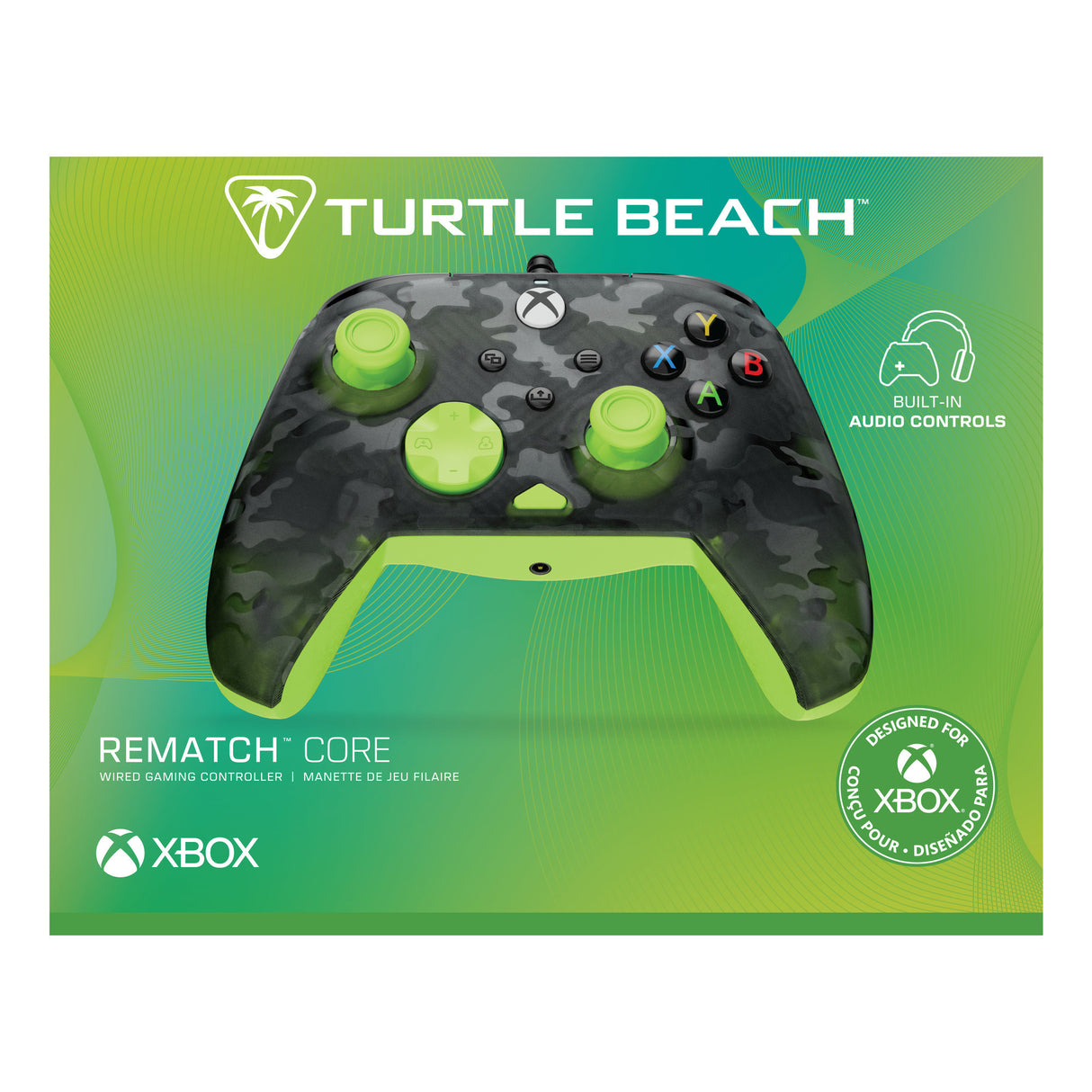 Manette filaire Turtle Beach Rematch Core (noir jaune, Xbox Series X|S, Xbox One, PC)