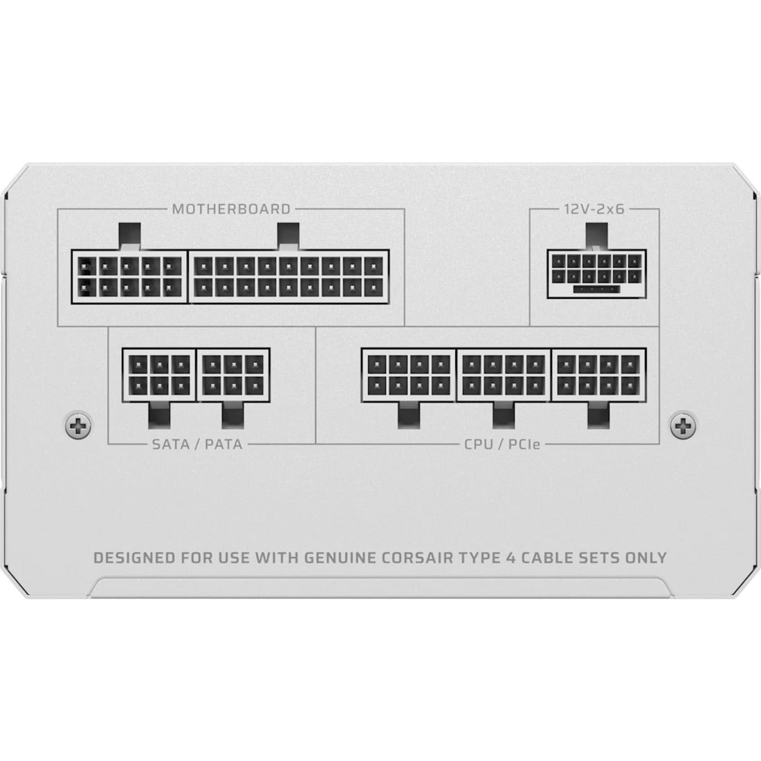 Corsair rm850e (2025) alimentation modulaire blanche 850 watts (blanc, 1x 12v-2x6, 2x pcie)