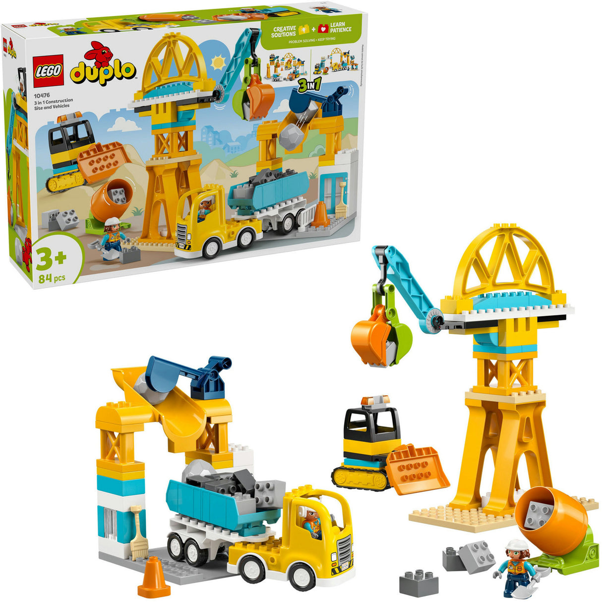 Lego duplo town 10476 3en1 chantier et véhicules