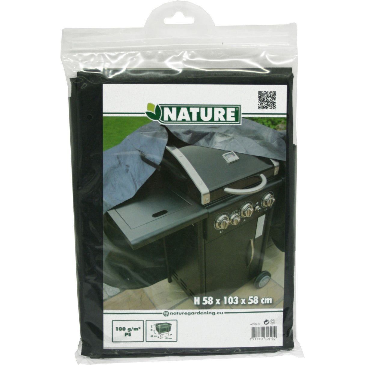 Housse de protection Nature pour housse de barbecue à charbon (gris)