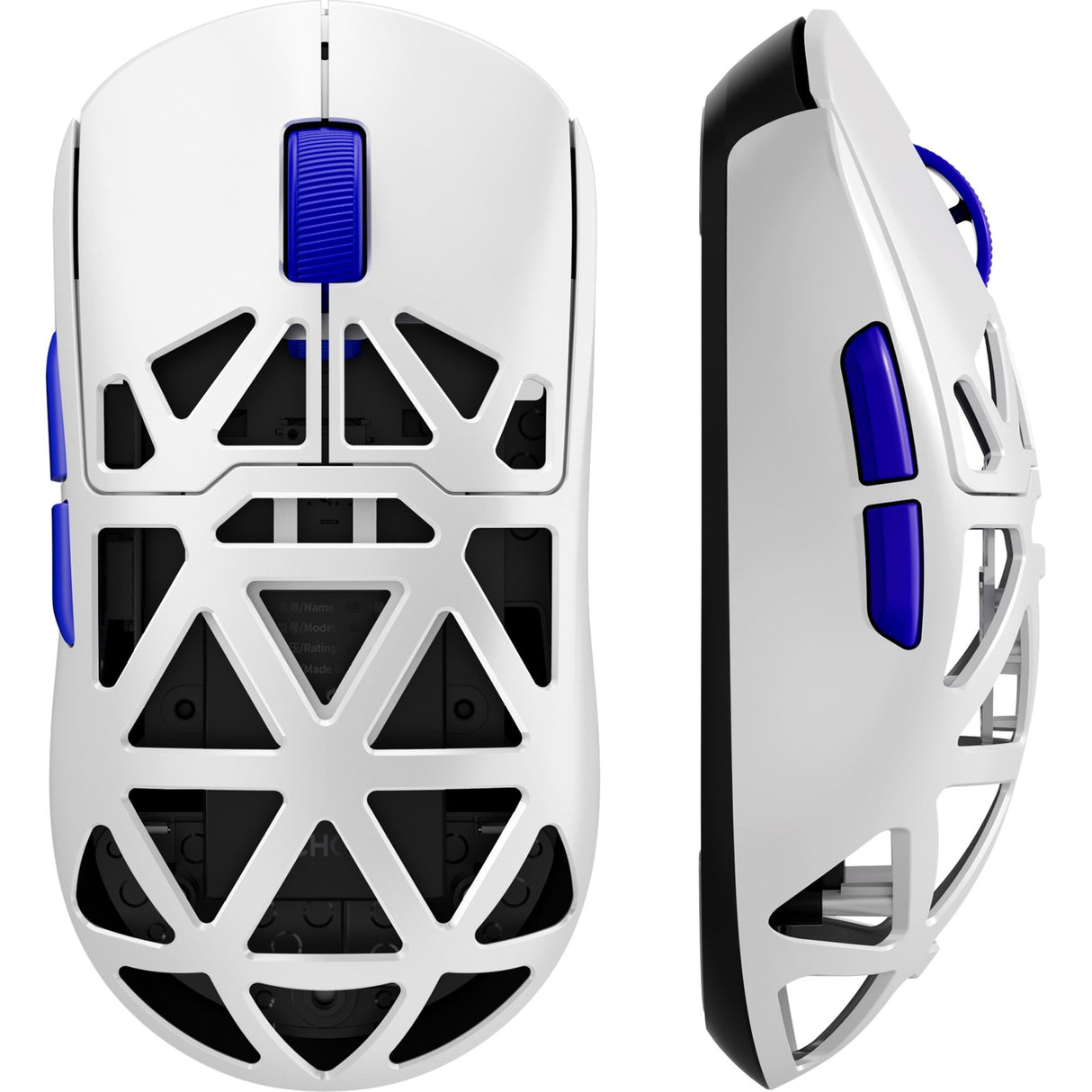 Souris de jeu sans fil Mchose ax5 pro, alliage de magnésium (blanc, jusqu'à 26 000 dpi, Bluetooth USB-C 2,4 GHz)