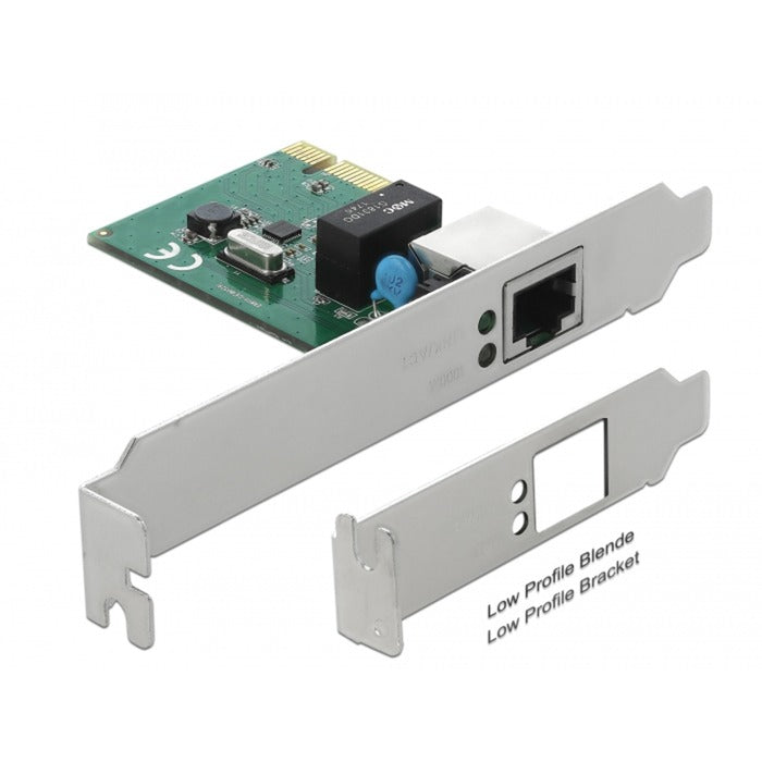 Delock Carte PCIe 1x adaptateur réseau Gigabit LAN