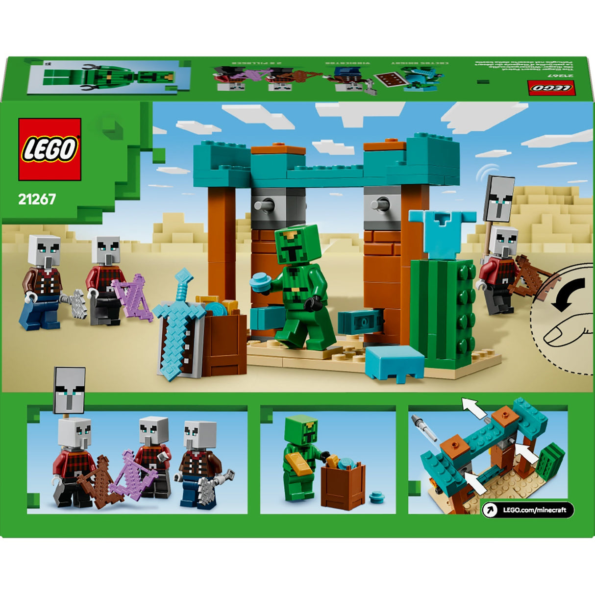 Lego minecraft 21267 les villageois dans le désert