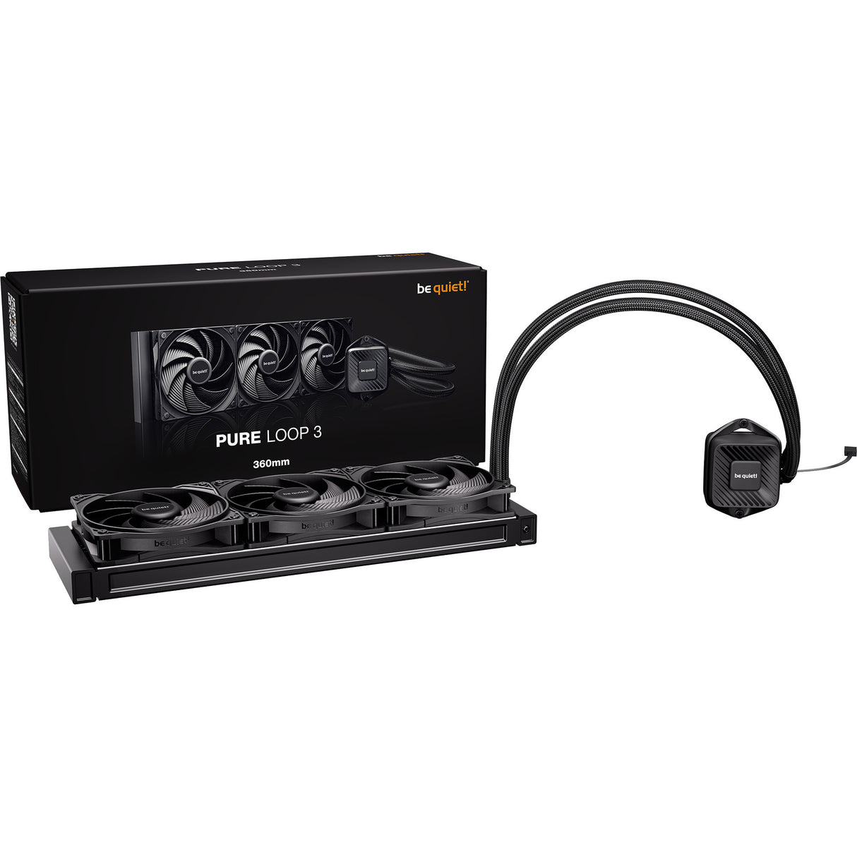 Soyez silencieux! refroidissement par eau pure loop 3 360 (noir, pwm)