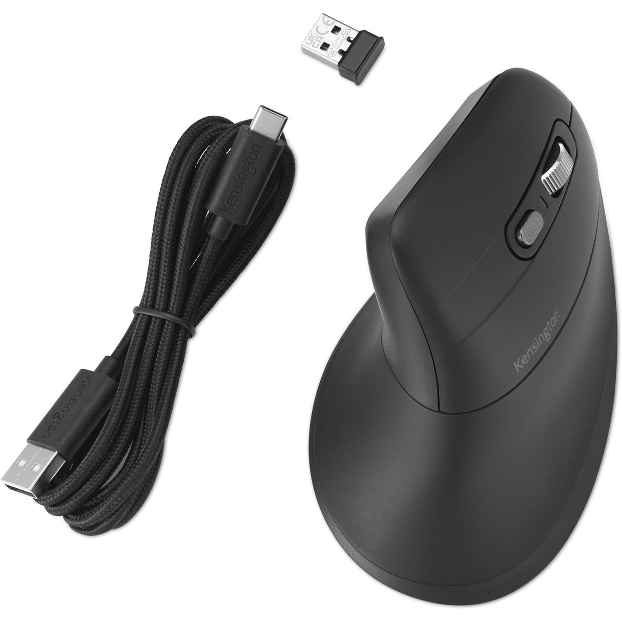 Souris rechargeable Kensington pro fit ergo my630 eq (noir, 1000 - 2400 dpi, Bluetooth, 2,4 GHz)